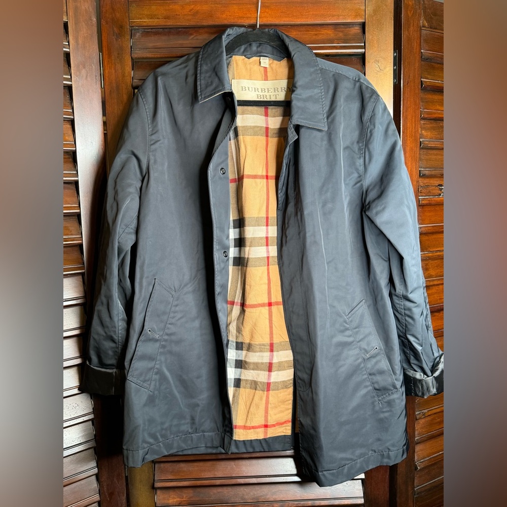 Burberry Brit Trench Coat Classic Double-Breasted Design